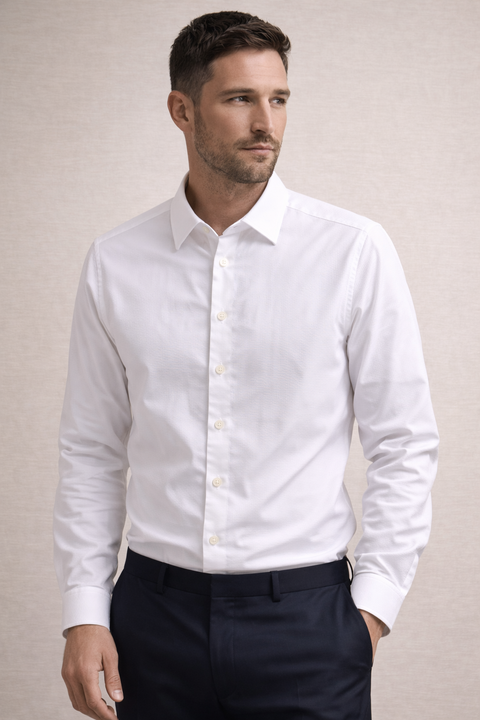 Boss Men's White Sharp Fit Shirt | Boss In Lebanon