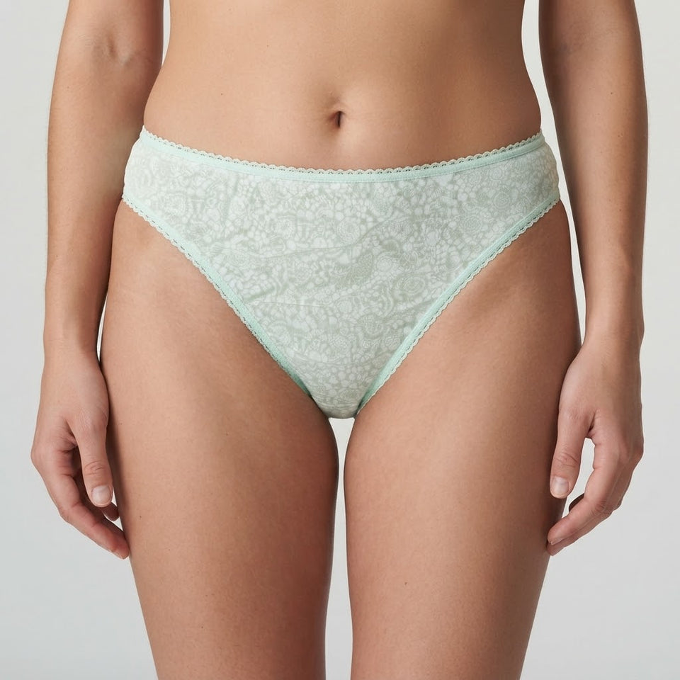 Charter Club Women's Light Green & White Floral Briefs