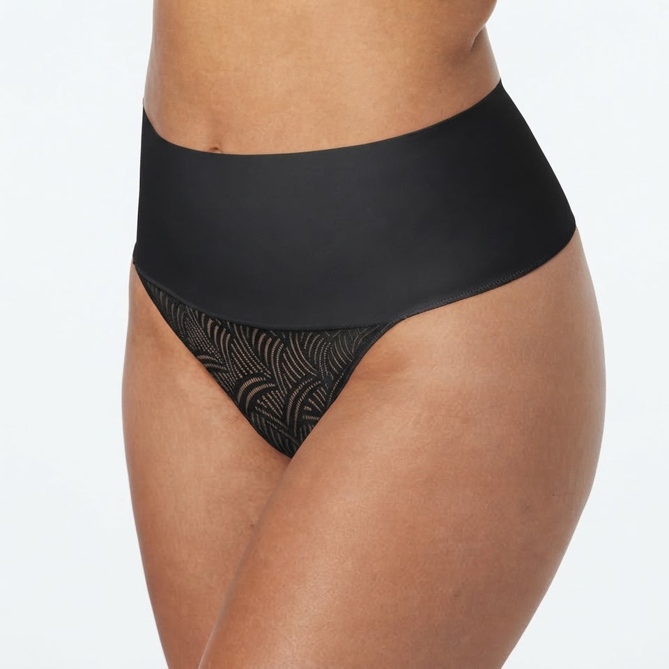 Maidenform Women's Black Lace Thong Briefs