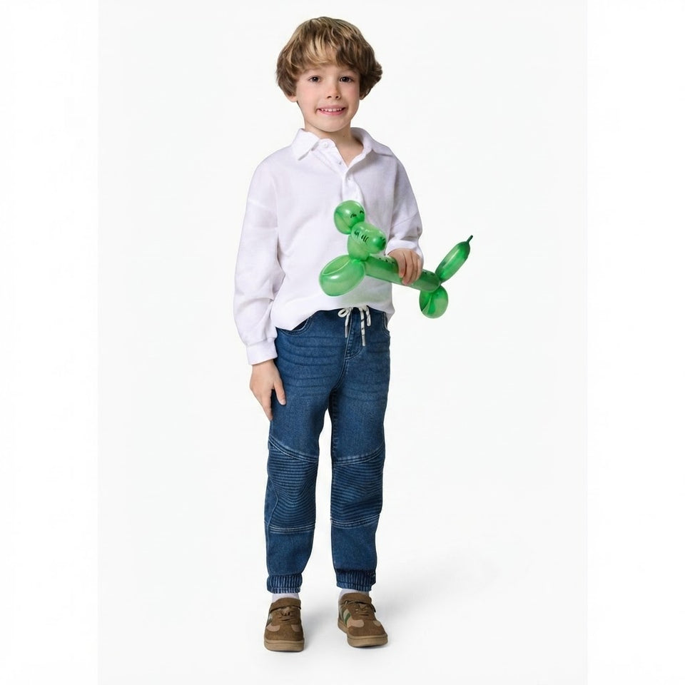 Sinsay Boy's Dark Blue Denim Jogger Jeans