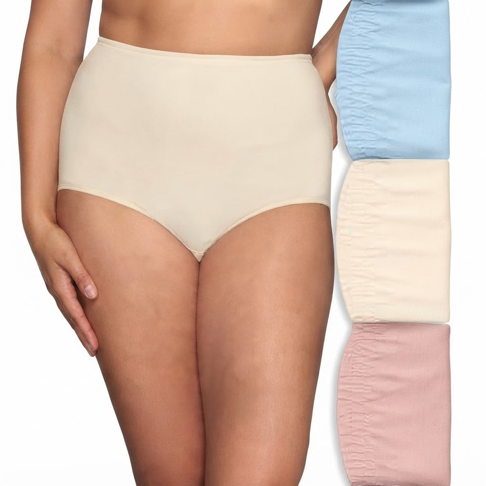 Vanity Fair Women's Multicolor Pack Of 3 Cotton Briefs