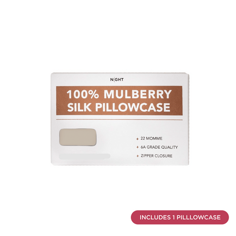 Night Beige 100% Mulberry Silk King Pillowcase | Night In Lebanon