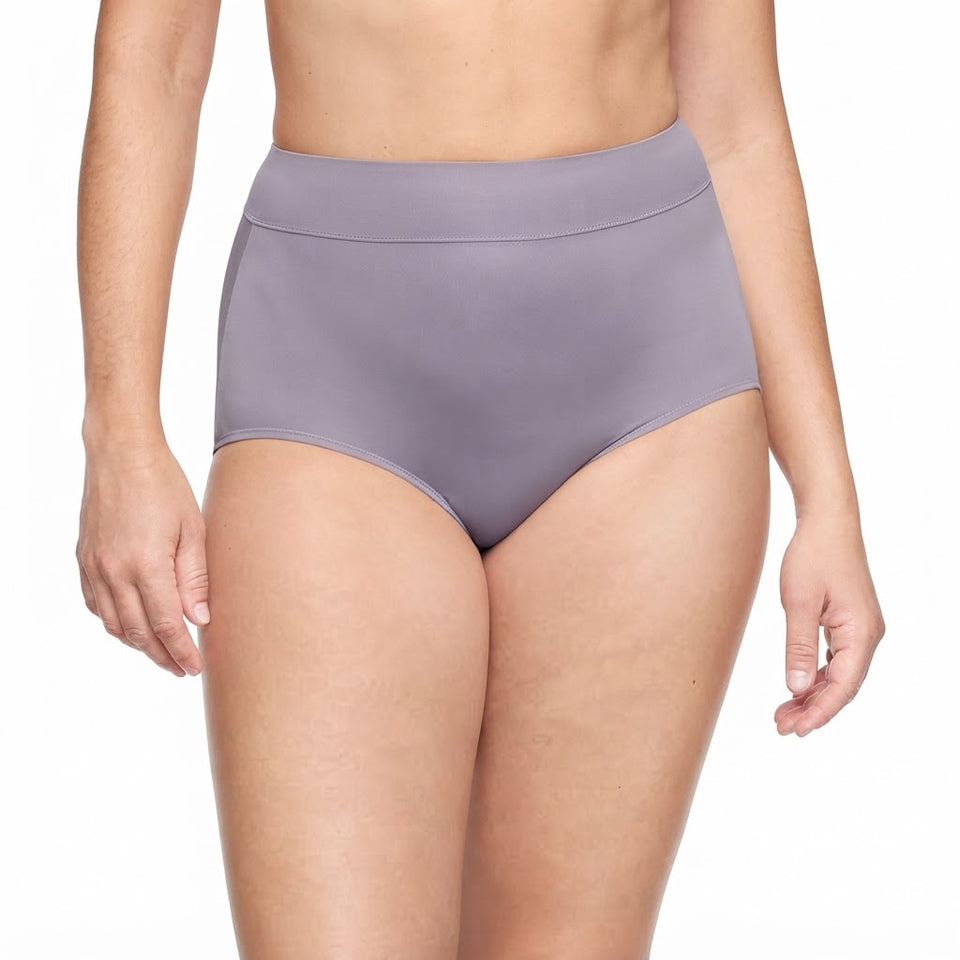 Warners Women's Purple High-Waist Seamless Briefs