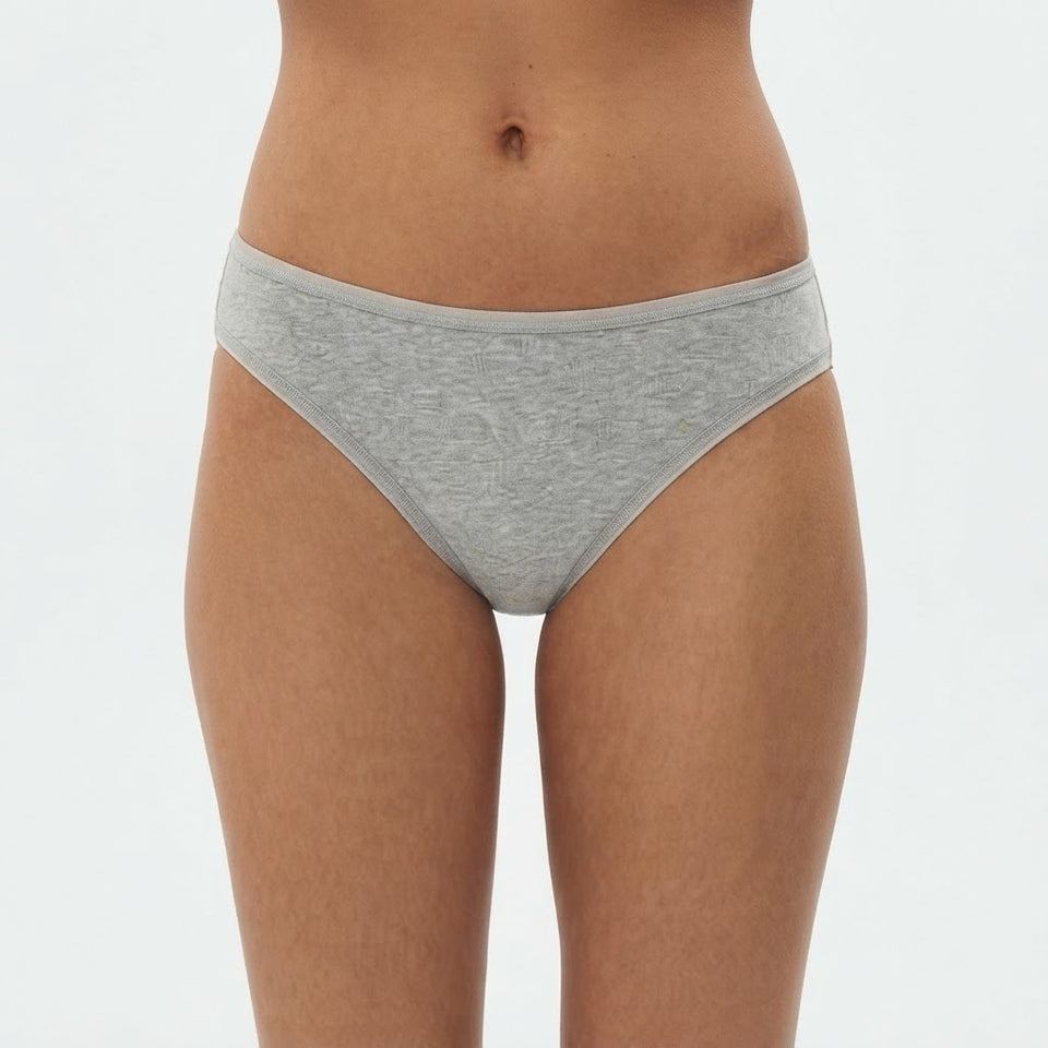 Gap Women's Grey Mid-Rise Cotton Briefs