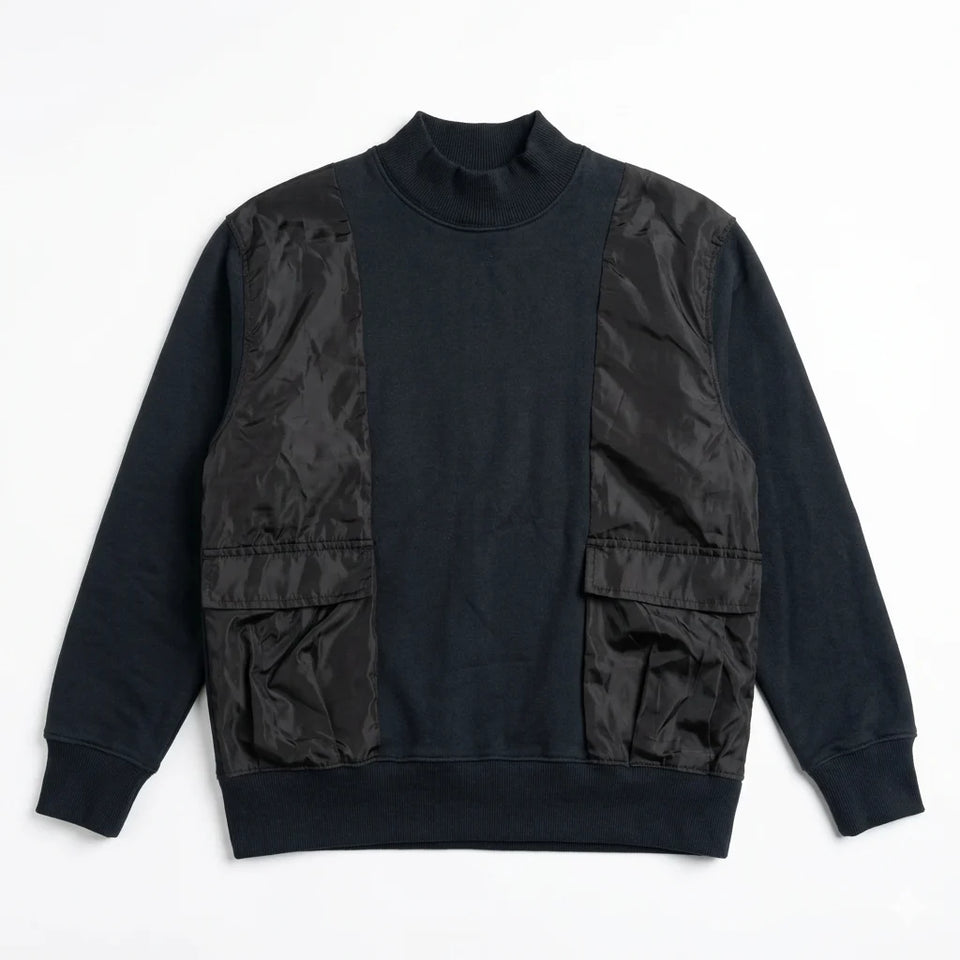 Zara Boy's Black Sweatshirt With Nylon Pockets | Zara In Lebanon