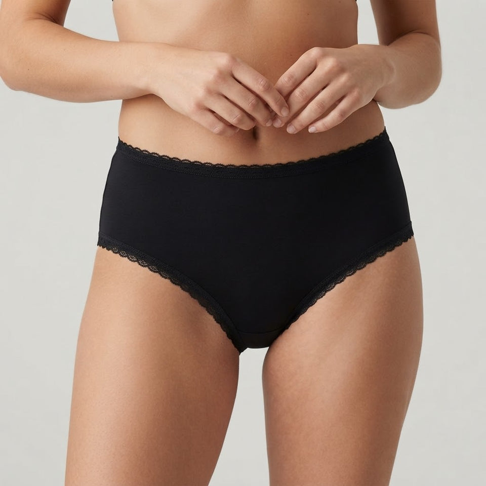 Lauren Ralph Lauren Women's Black Mid-Rise Hipster Briefs