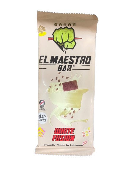 El Maestro White Fusion Chocolate Bar 60g | El Maestro In Lebanon