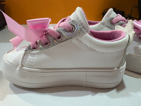 Ground Up Baby Girl's White Princess Low Top Sneakers |  Ground Up in Lebanon