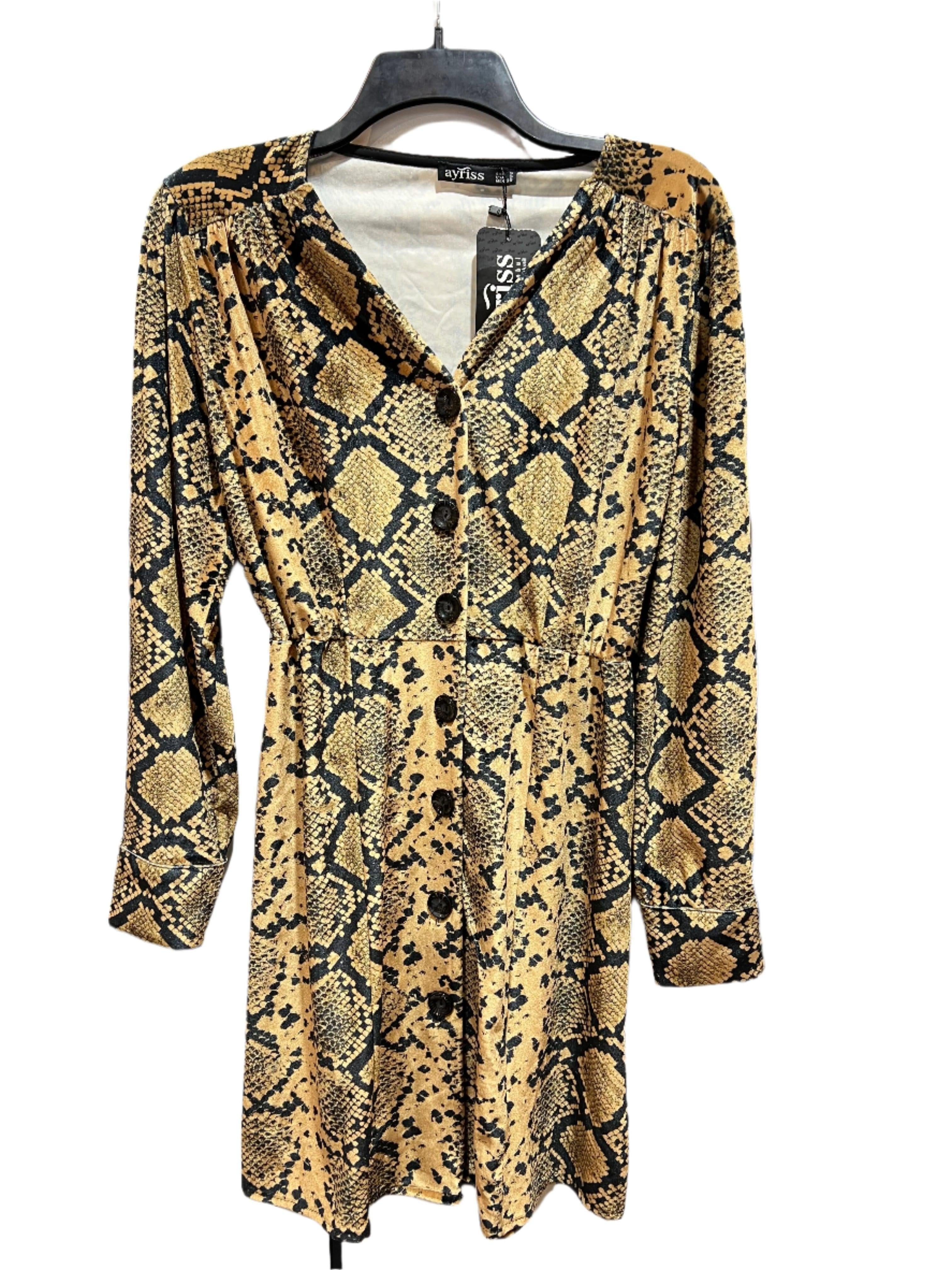 Ayriss Women's Multicolor Snake Print Dress LMA60