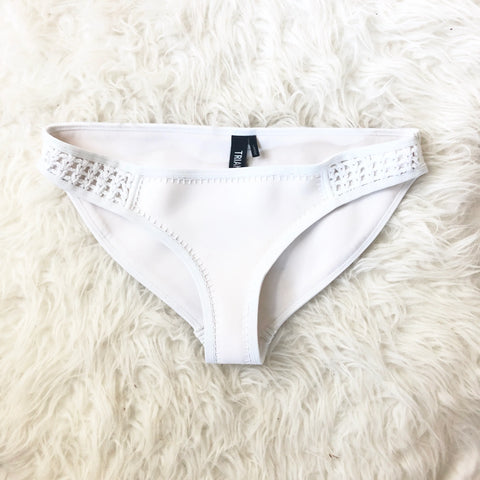 Triange Women's White Neoprene Swimsuit Bottom | Triangl In Lebanon