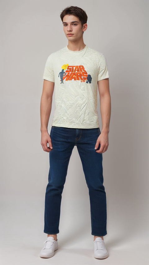 Star Wars Men's Beige T-shirt | Star Wars in Lebanon