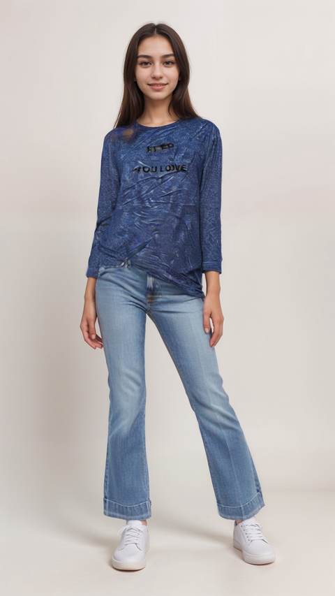 S.Oliver Girl's Navy Blue Blouse |S.Oliver In Lebanon
