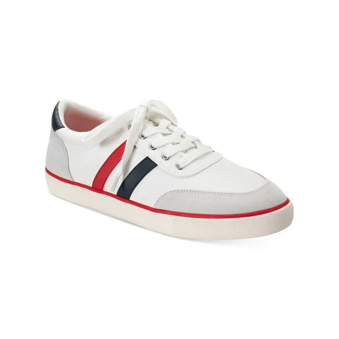 Club Room Men Red Striped Cushioned Noah Sneakers Shoes