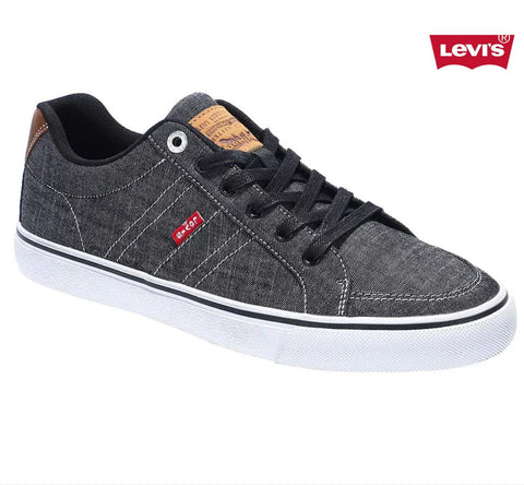 Levis Men Turner Chambray Black Sneakers