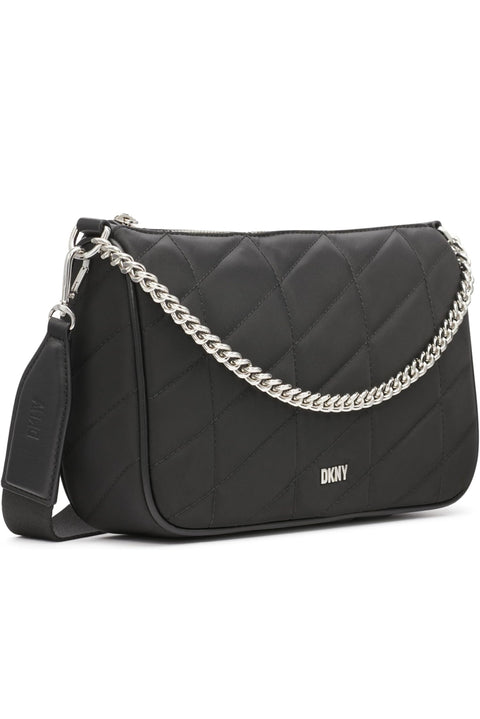 DKNY Bodhi Chain Crossbody Blacksilver Women Bag