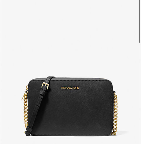 Michael Kors Jet Set Large Saffiano Leather Crossbody Bag
