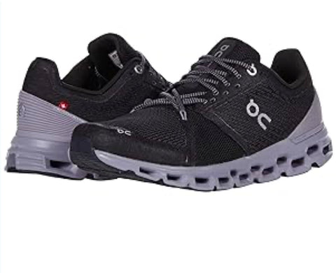 On Cloudstratus Women Black/Lilac Running Shoe