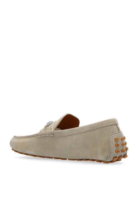 Gucci Beige Suede Moccasins Men Loafers