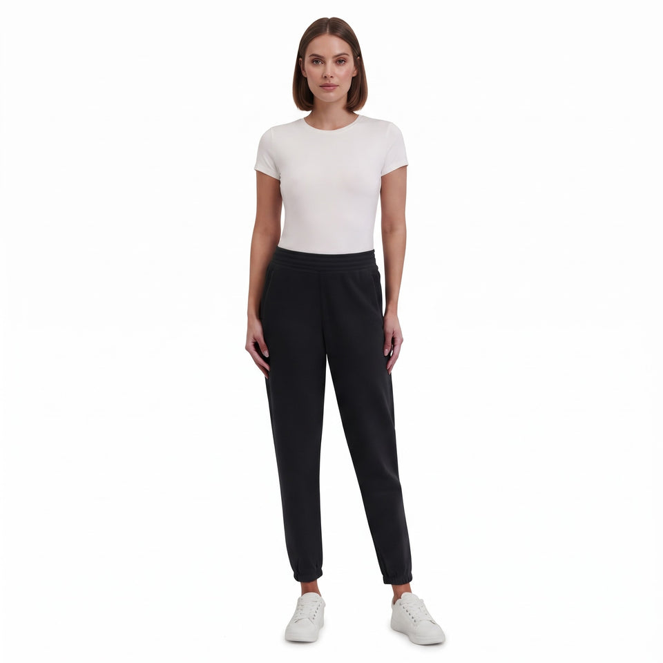 DKNY Women's Black Sport Fleece Sweatpants