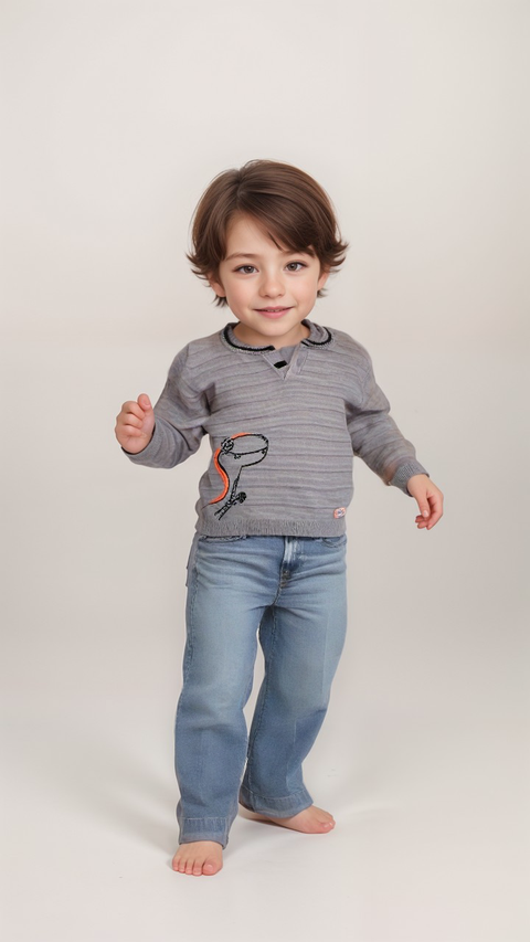 S.Oliver Baby Boy's Grey Long-Sleeve Blouse |S.Oliver in Lebanon