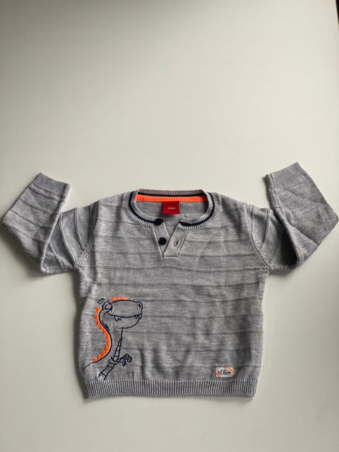 S.Oliver Baby Boy's Grey Long-Sleeve Blouse |S.Oliver in Lebanon