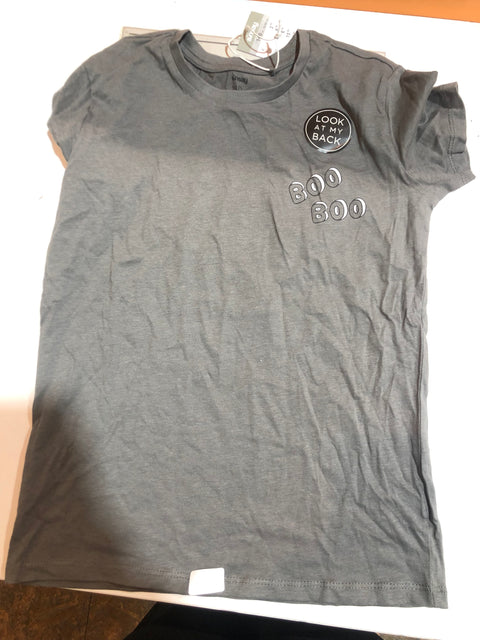 Sinsay Girl's Grey Short-Sleeve T-Shirt ANFK1459