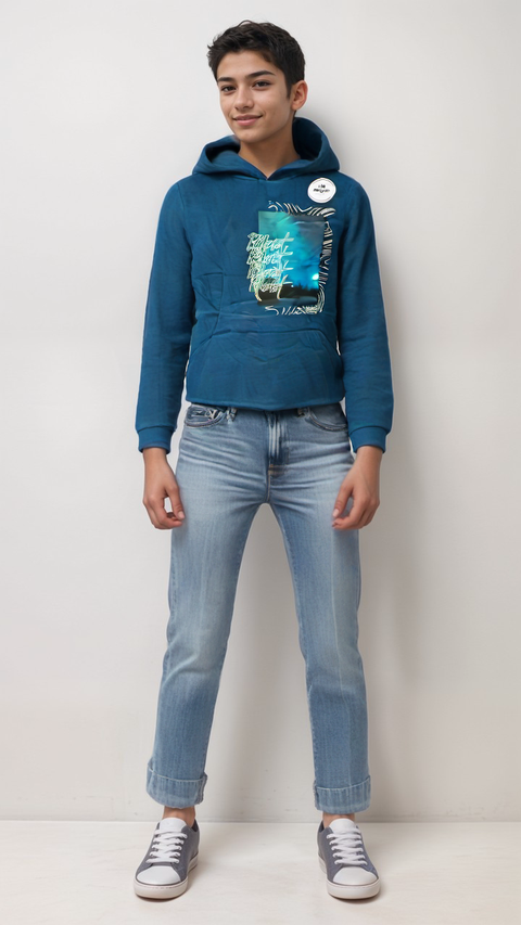 S.Oliver Boy's Petrol Long-Sleeve Hoodie |S.Oliver in Lebanon