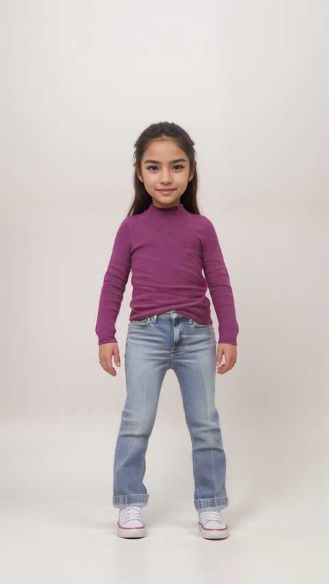 Terranova Girl's Purple Long-Sleeve Blouse |Terranova in Lebanon
