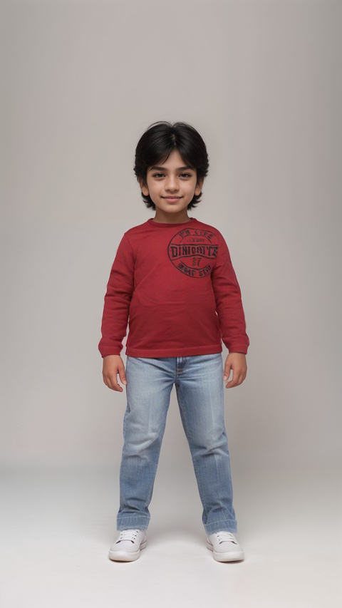 S.Oliver Boy's Red Long-Sleeve Blouse |S.Oliver in Lebanon