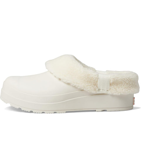 Hunter Women's Play Insulated Clog White Winter Slippers