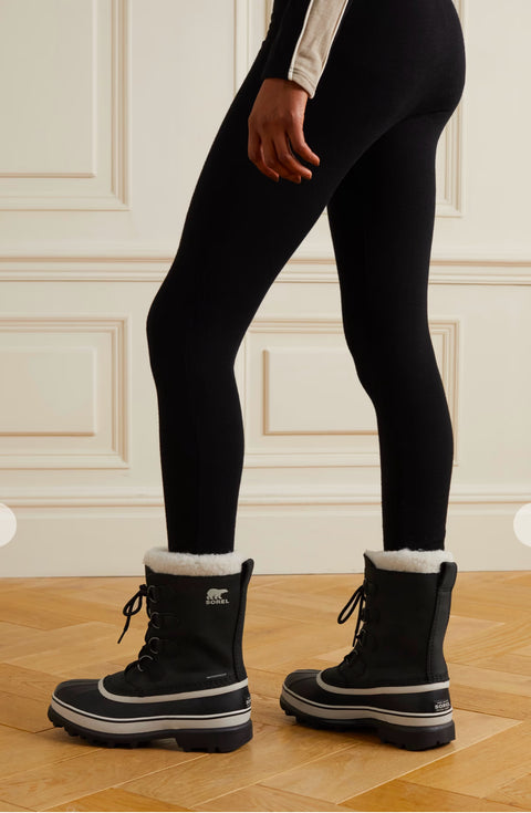 SOREL Caribou Waterproof Nubuck and Rubber Women Boots