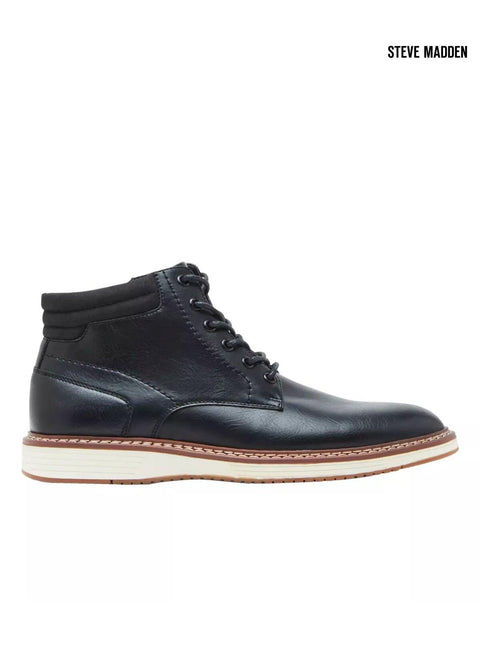 Steve Madden Men P Jellen Leather Black Boots