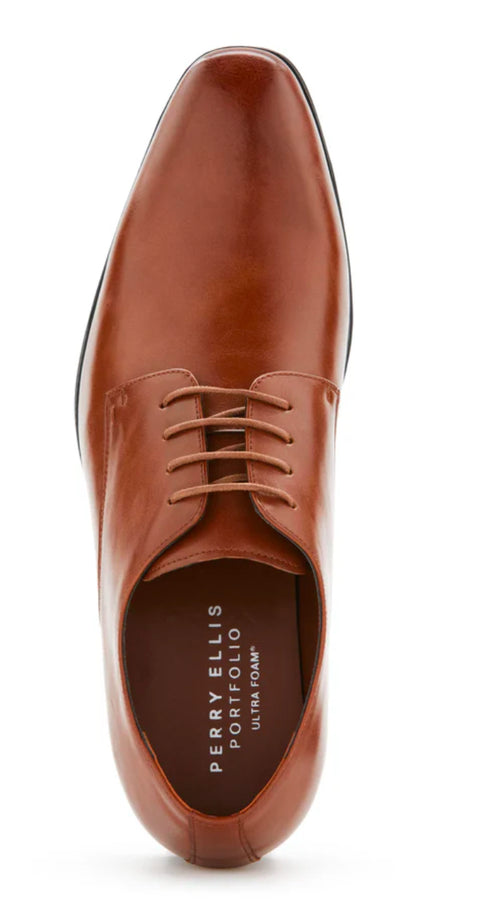 Brand New Perry Ellis Portfolio Men Randal Brown Dress Shoes