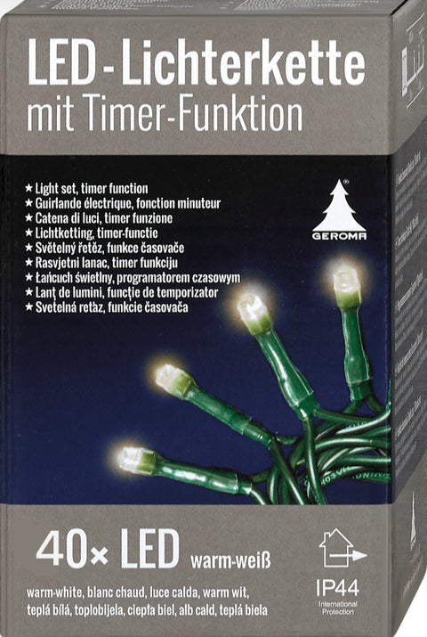 Geroma Green Light Chain 40x Led  | Geroma In Lebanon