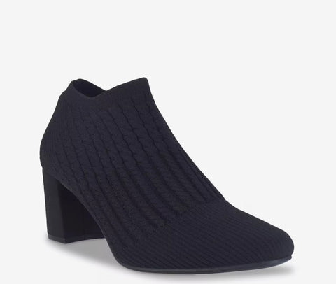 Impo Nancia Women's Stretch Knit Ankle Boots, Black
