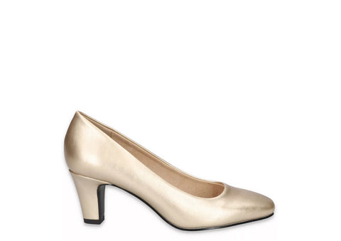 Easy Street Poet - Womens 8.5 Gold,Metallic Pump Medium