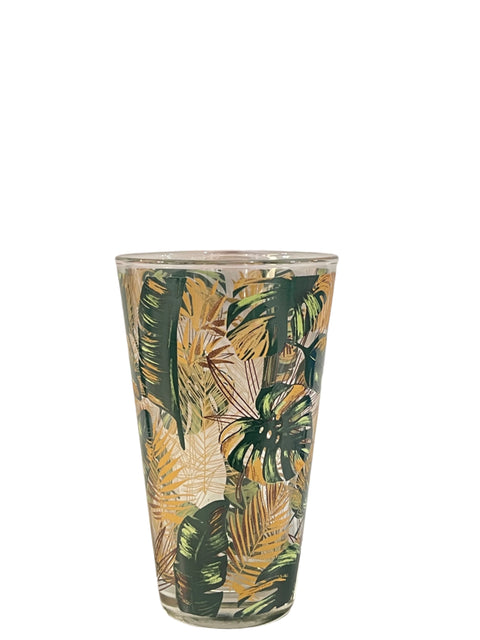 Jes Collection Glass Cup Leaf Print | Jes Collection In Lebanon