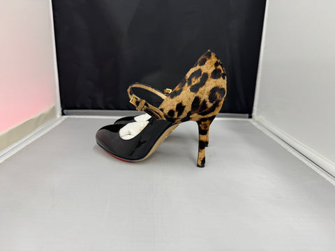 Charlotte Olympia Women's Leopard-Print Calf Hair Mary-Jane Pumps