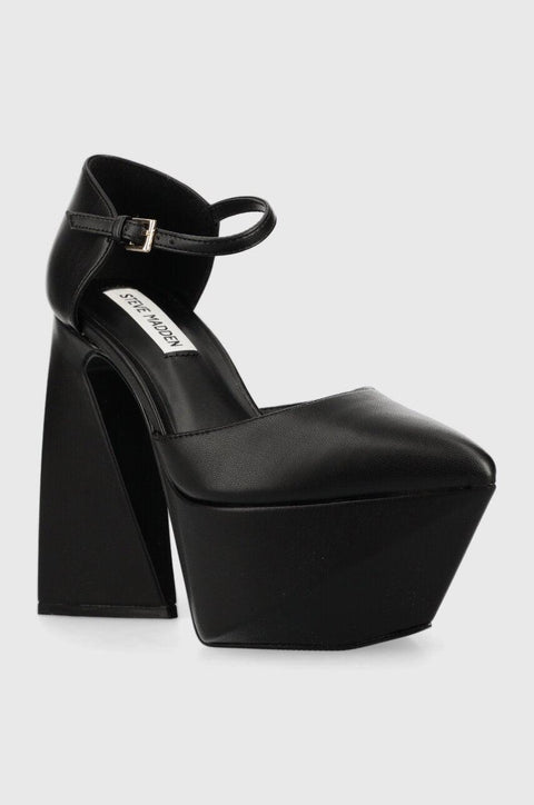 Steve Madden Women's Black Secretz Thick Heel Shoes In high-heeled | Steve Madden in Lebanon