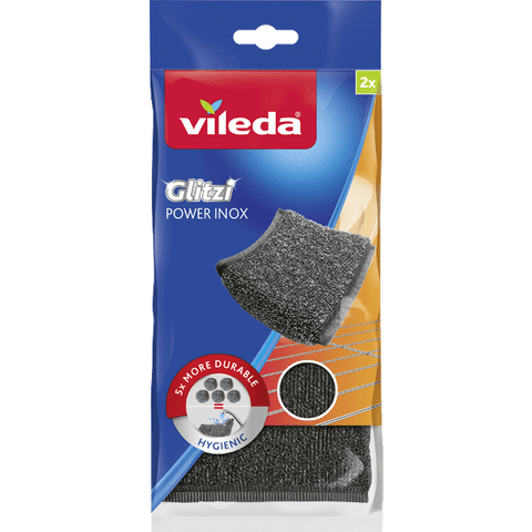 Vileda Glitzi Power Inox –Metallic Scouring Pad 2Pieces | Vileda In Lebanon