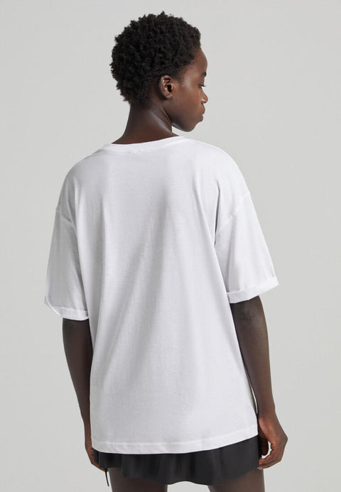 Bershka Women's White Join Life T-Shirt | Bershka In Lebanon
