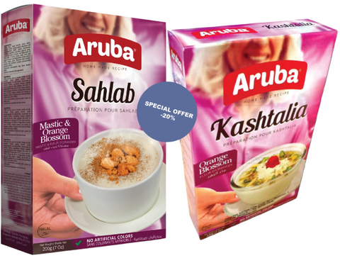Aruba Sahlab 200g 1Pack + Kashtalia 200g 1 Pack| Aruba In Lebanon