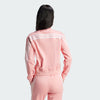 Adidas Women's Pink  Iconic 3-Stripes Quarter-Snap Track Top Sweatshirt | Adidas In Lebanon
