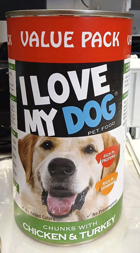I Love My Dog Chunks with Chicken & Turkey 1230g | I Love My Dog In Lebanon