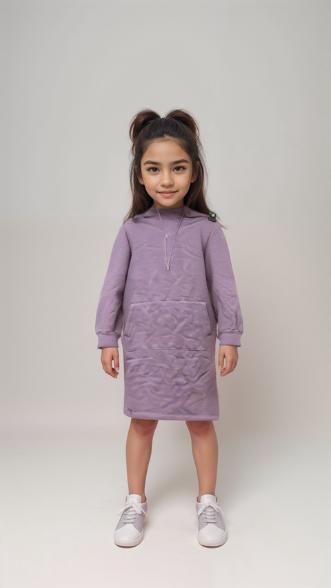 S.Oliver Girl's Plum Hooded Dress | S.Oliver In Lebanon