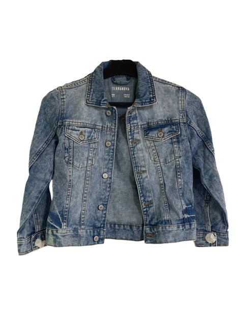 Terranova Girl's Denim Blue Jacket  |Terranova In Lebanon