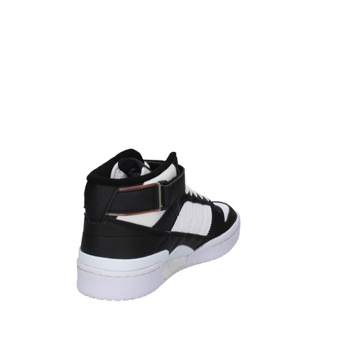 Adidas Women's Black & White Forum Mid J Sneakers |Adidas In Lebanon