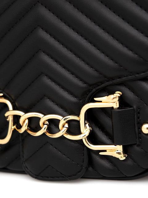 Trussardi Women's Black Leather Primrose Shoulder Bag | Trussardi In Lebanon