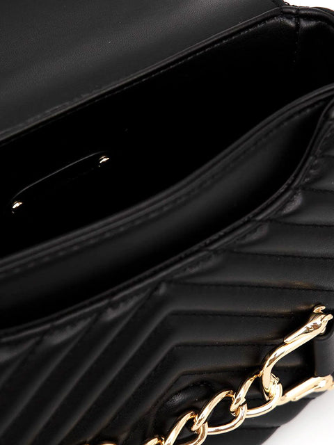 Trussardi Women's Black Leather Primrose Shoulder Bag | Trussardi In Lebanon
