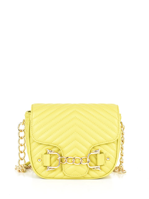 Trussardi Women's Yellow Shoulder Chain Bag | Trussardi in Lebanon